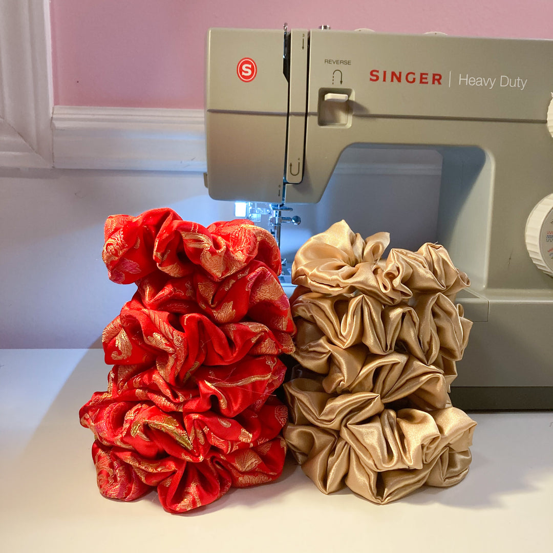 FLORAL RED BROCADE