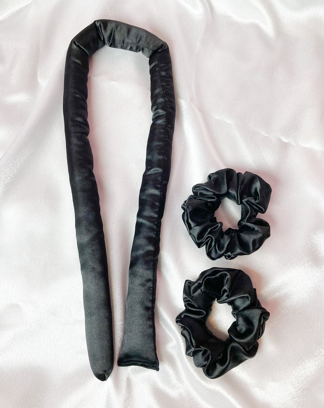 JET BLACK - SATIN HEATLESS CURLER (PREORDER)