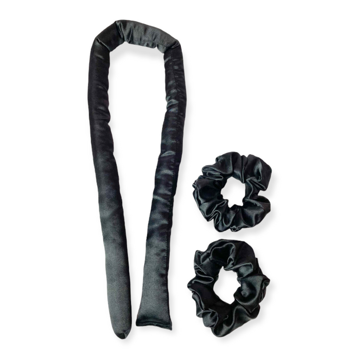 JET BLACK - SATIN HEATLESS CURLER (PREORDER)